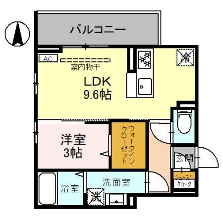 D-ROOM岩押町PJⅡの物件間取画像