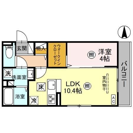 D-ROOM山田町の物件間取画像