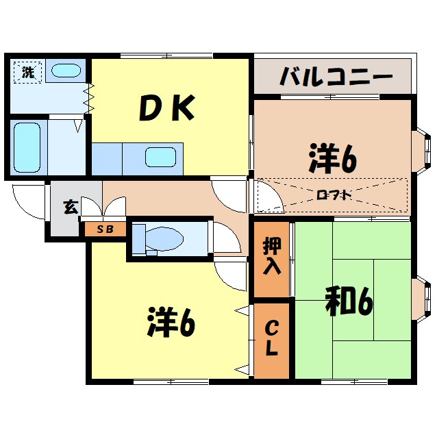 ガーデンハイツ清光 Ⅱの物件間取画像