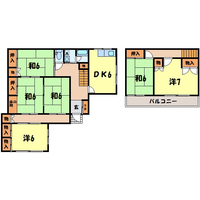 立石新田戸建の物件間取画像