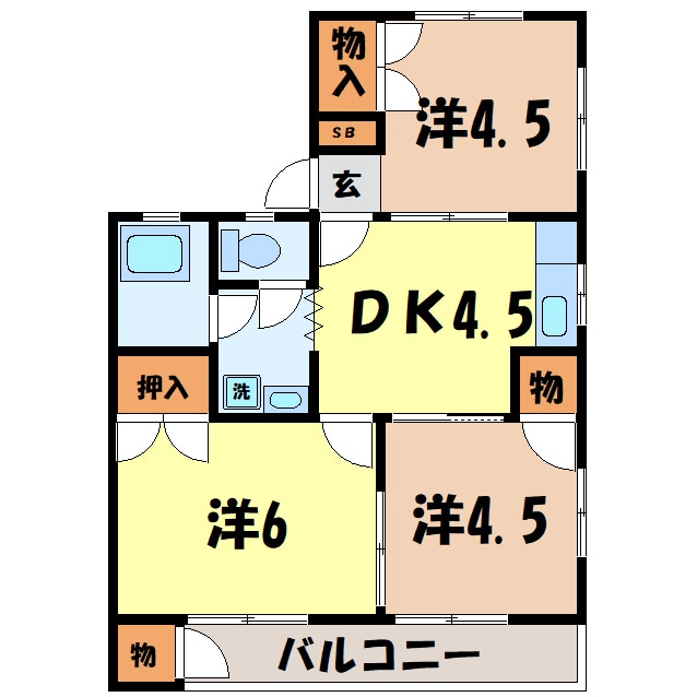 コーポ坂本の物件間取画像