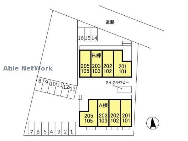 リビングタウン上並榎A・Bの物件外観写真