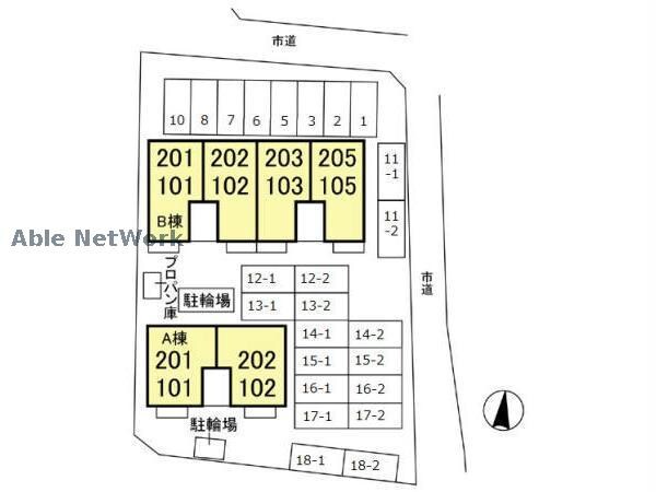 ヴィラオーネストＡの物件外観写真