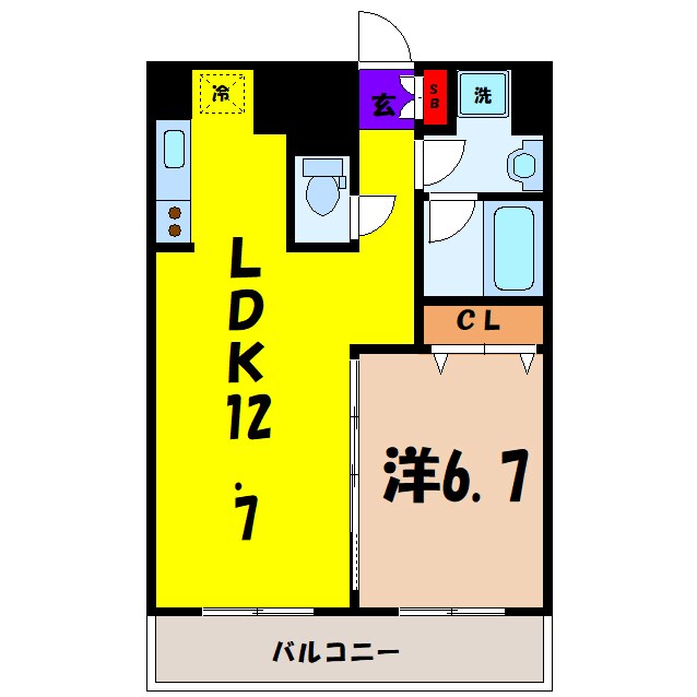 アーバンポイント高崎（高崎市元紺屋町）の物件間取画像