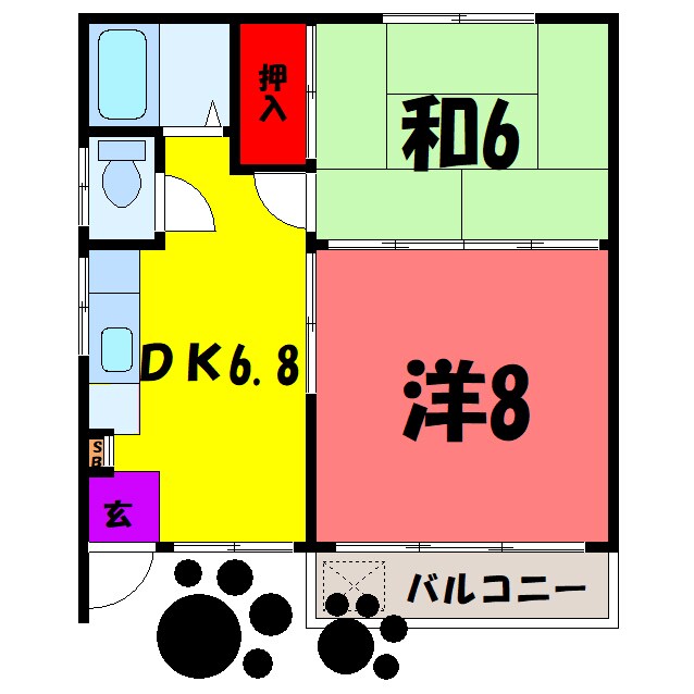 林グリーンハイツの物件間取画像