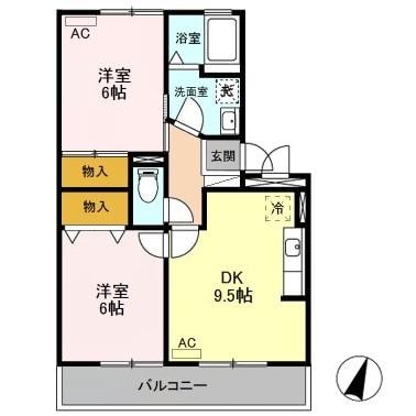 ミルホイールⅤの物件間取画像