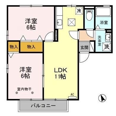 プランタンの物件間取画像