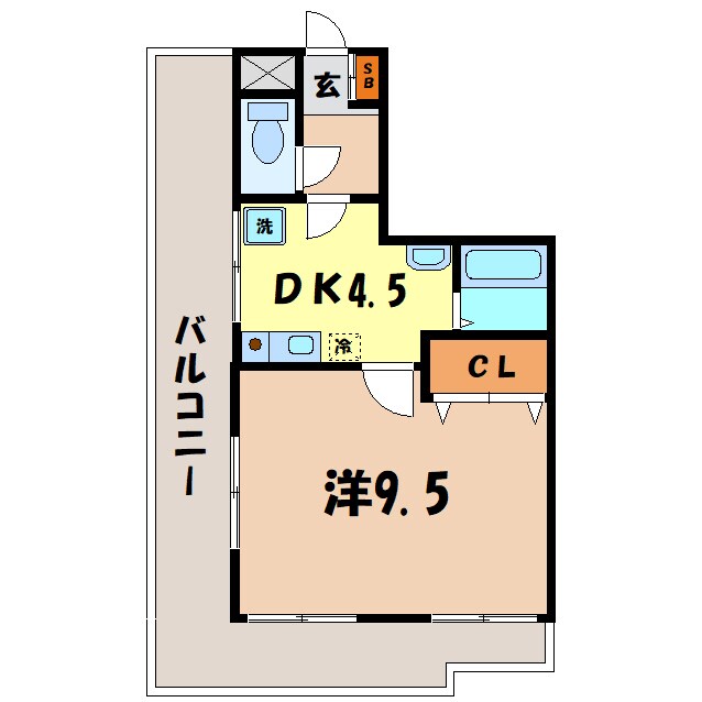 クリスタル童夢の物件間取画像