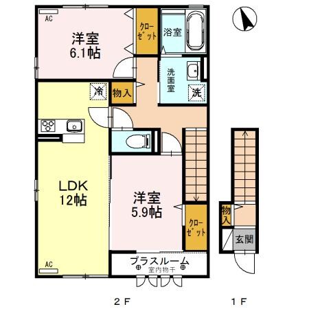 ルビー　Ｂの物件間取画像