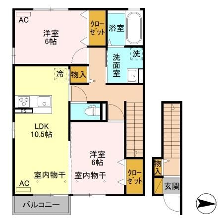 オペラハウス青柳Ⅱ　の物件間取画像