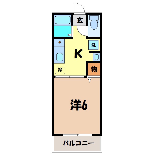 レトア中村Bの物件間取画像