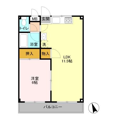 コミューン岩嶋（藤岡市下戸塚）の物件間取画像