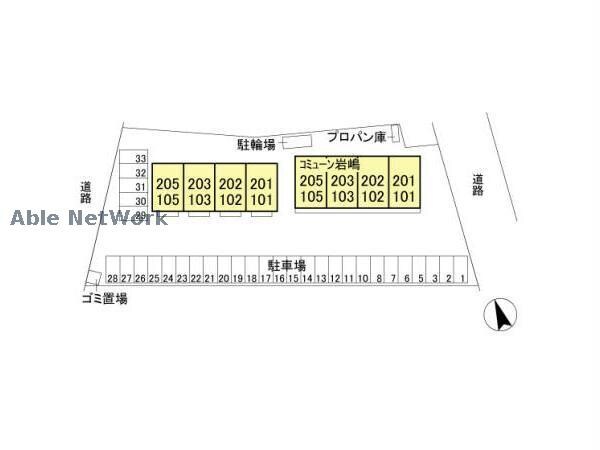 コミューン岩嶋（藤岡市下戸塚）の物件外観写真