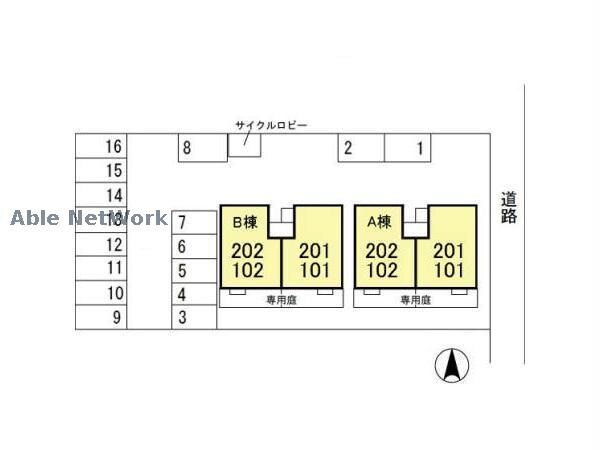 セジュールアユ (藤岡市下栗須)の物件外観写真