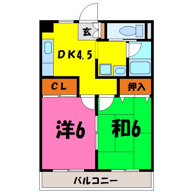 サンテラスウエハラⅡの物件間取画像