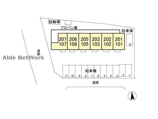 メゾン ド ボナール（高崎市石原町）の物件外観写真