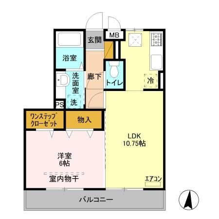サンライフ藤家（高崎市上中居町）の物件間取画像