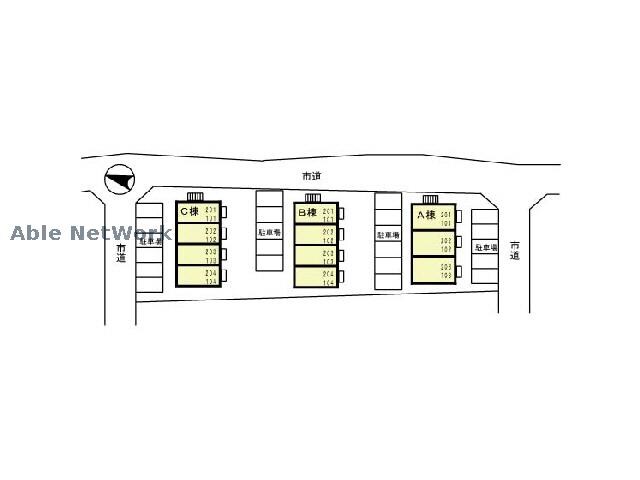 パルハイム2003　Ａ/Ｂ/Ｃの物件外観写真