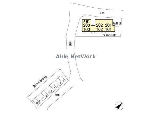 コーポ七曲りDの物件外観写真