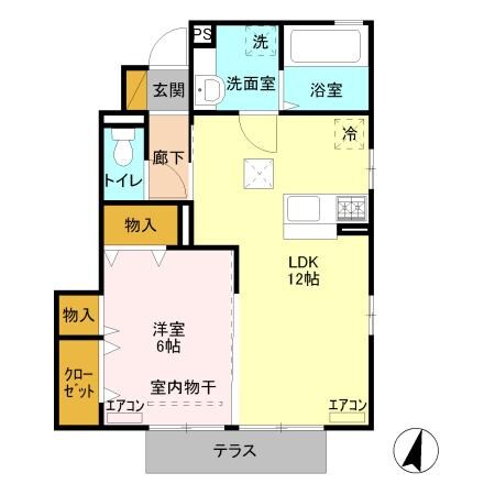 ムーンライトABの物件間取画像