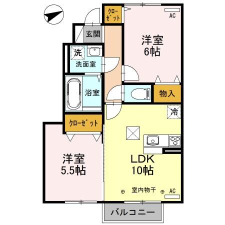 プレシャス藤岡　Ｂ棟の物件間取画像