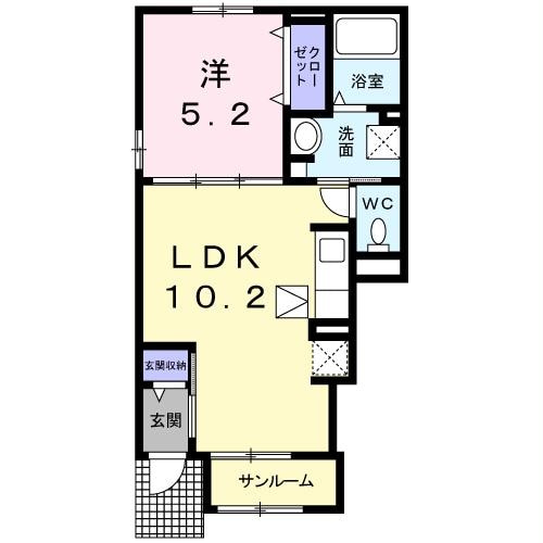 ラパンイーストの物件間取画像