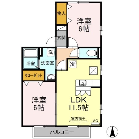 ブルージュ北久保の物件間取画像