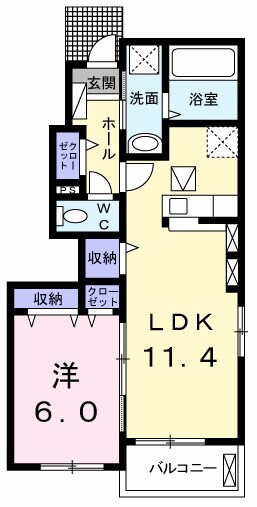 ミライ　Ａの物件間取画像