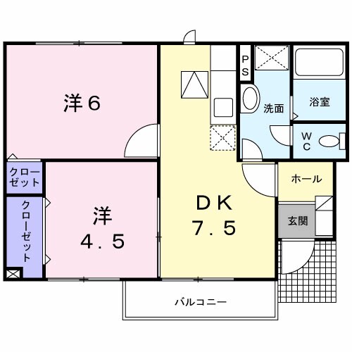 クレド－ルＣの物件間取画像