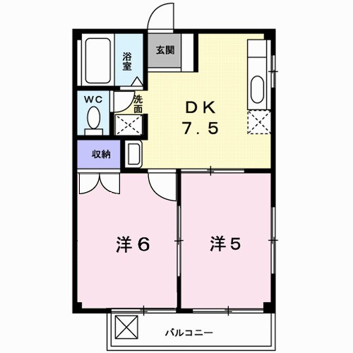 ハートフル園の物件間取画像