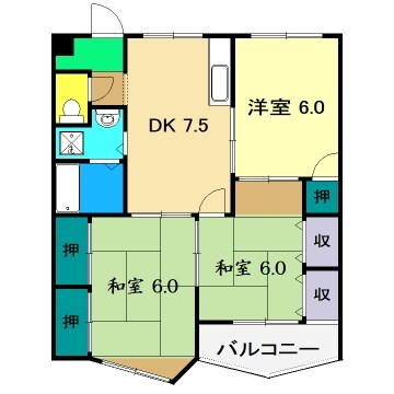 インペリアル西本の物件間取画像