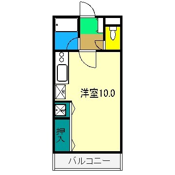 ウエストヒルズの物件間取画像