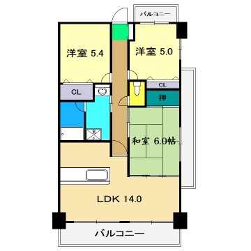 クレストの物件間取画像