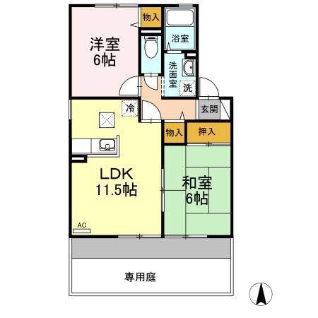 シャンポール Ⅱの物件間取画像