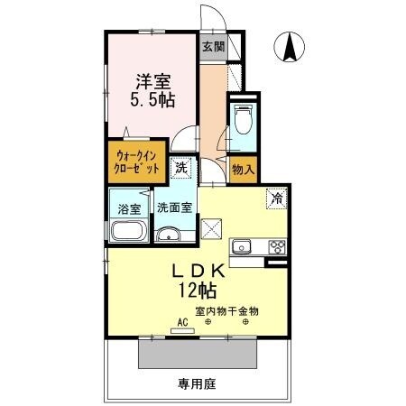 フラッツ福井東町の物件間取画像