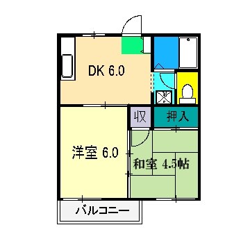 ハイツ京島 2の物件間取画像