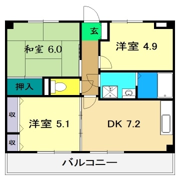 フィネス秦南の物件間取画像