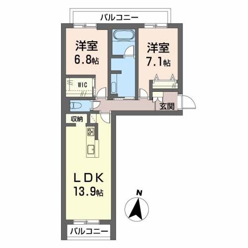 ベレオガーデンズHanaの物件間取画像