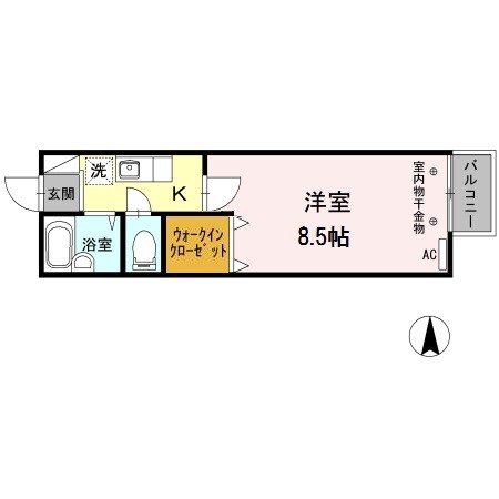 プレジール長尾の物件間取画像