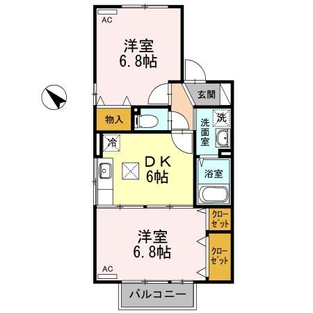 フルーレコートの物件間取画像