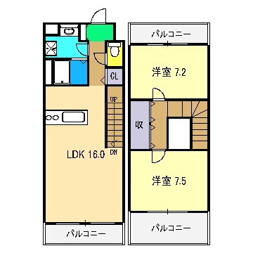 物件間取画像