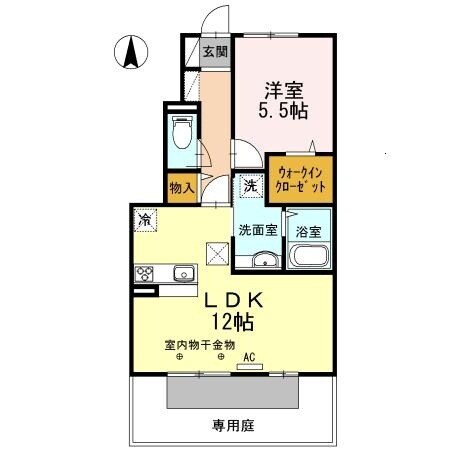 フラッツ福井東町の物件間取画像