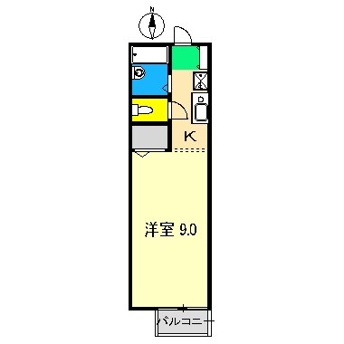 アサヒハイツの物件間取画像