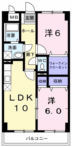 高そねマンションの物件間取画像