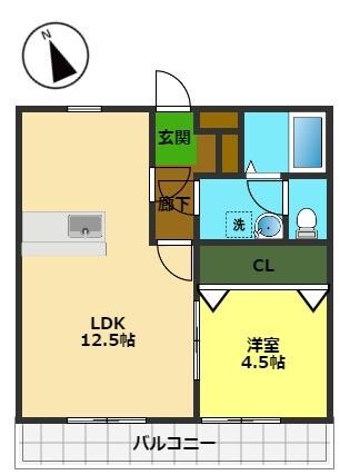 グランビューの物件間取画像