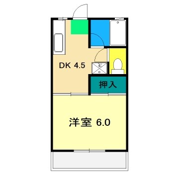東雲ハイツの物件間取画像