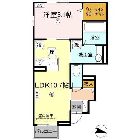アスフォートの物件間取画像