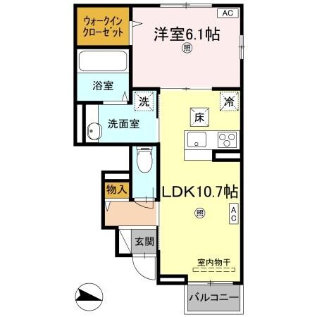 アスフォートの物件間取画像