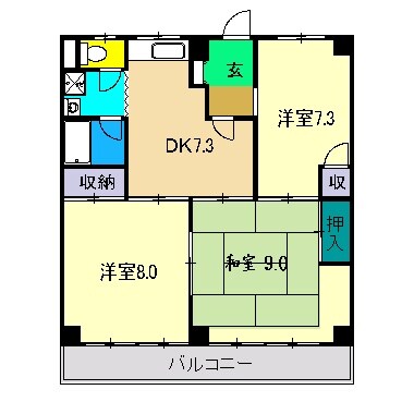 ロイヤルガーデン Ⅰの物件間取画像