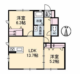 シャーメゾン フォルトゥーナの物件間取画像